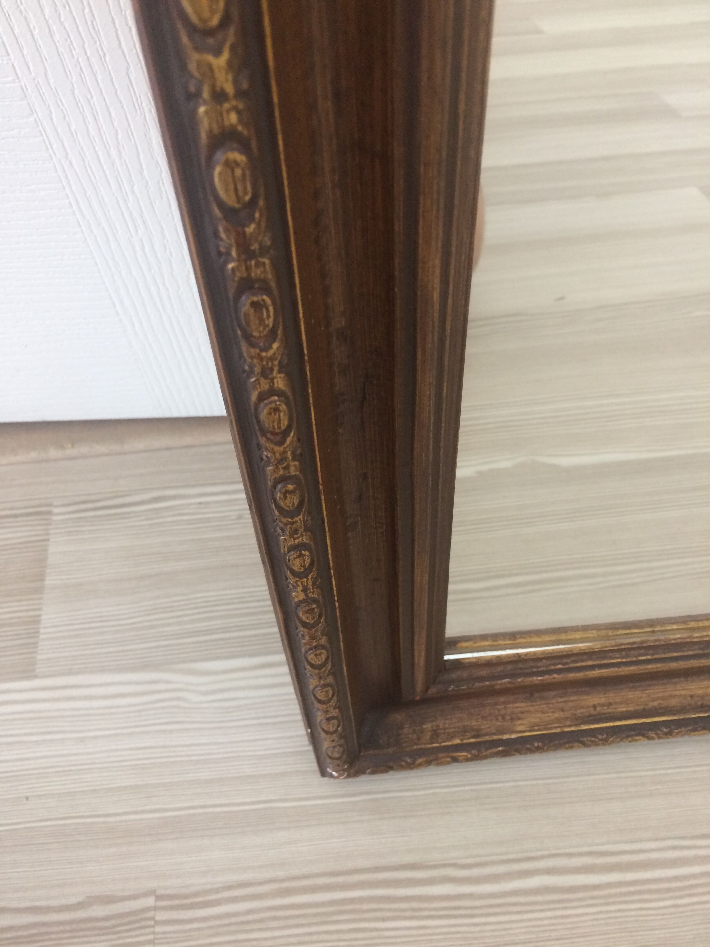 Old gold, bronze mirror 80x60cm