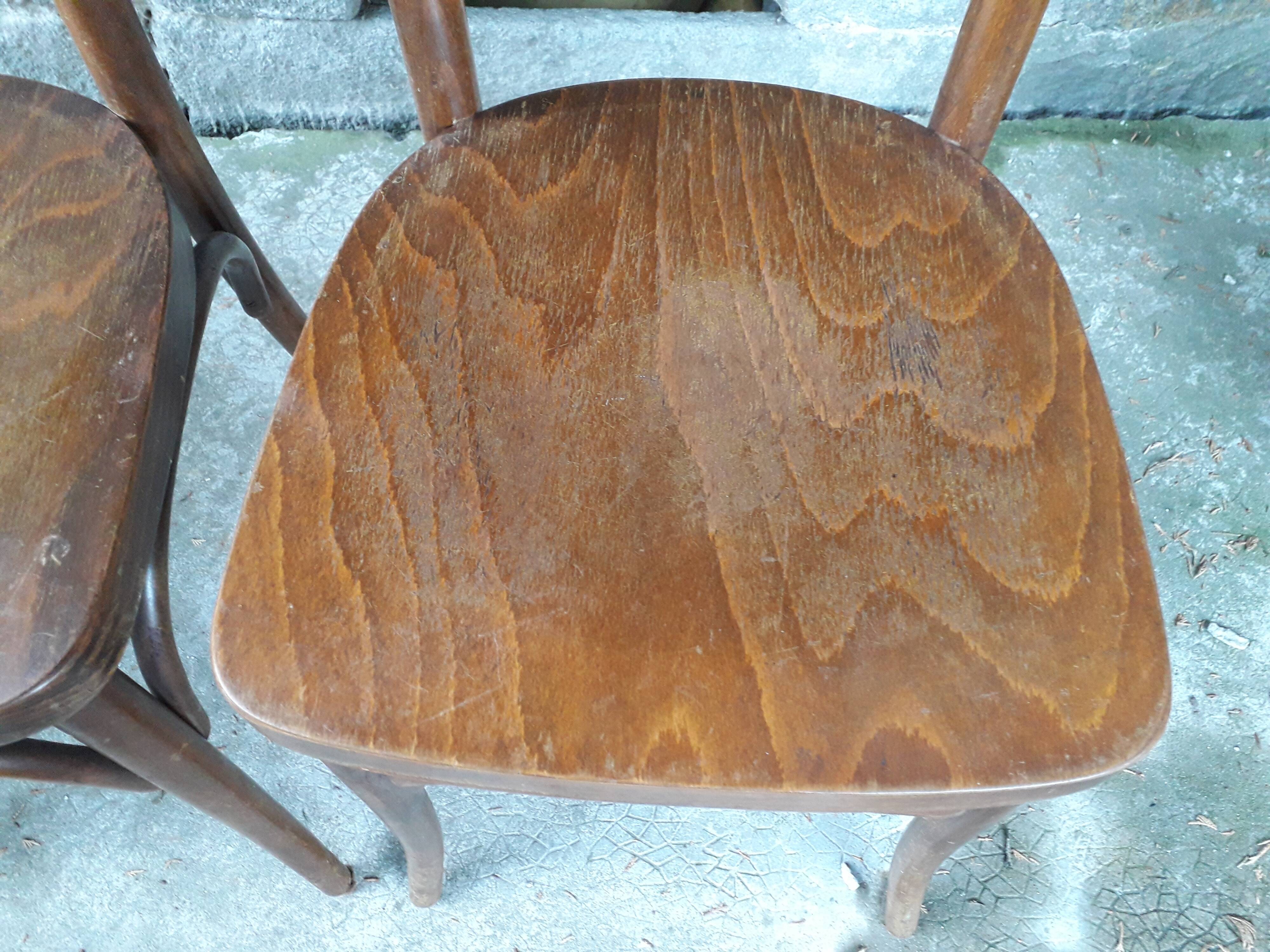 Series of 4 chairs bistro Thonet