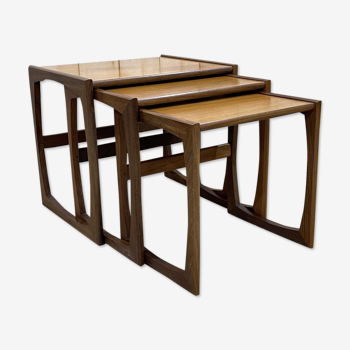 Teak trundle tables from the Gplan brand of the 70s