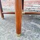 G-plan table with smoked glass, signed vintage.