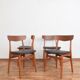 Danish teak & leather dining chairs from falstrup mobler, 1960