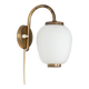 Lampe murale vintage très rare Kina par Bent Karlby, Lyfa, années 1940.
