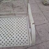 Wrought iron garden bench