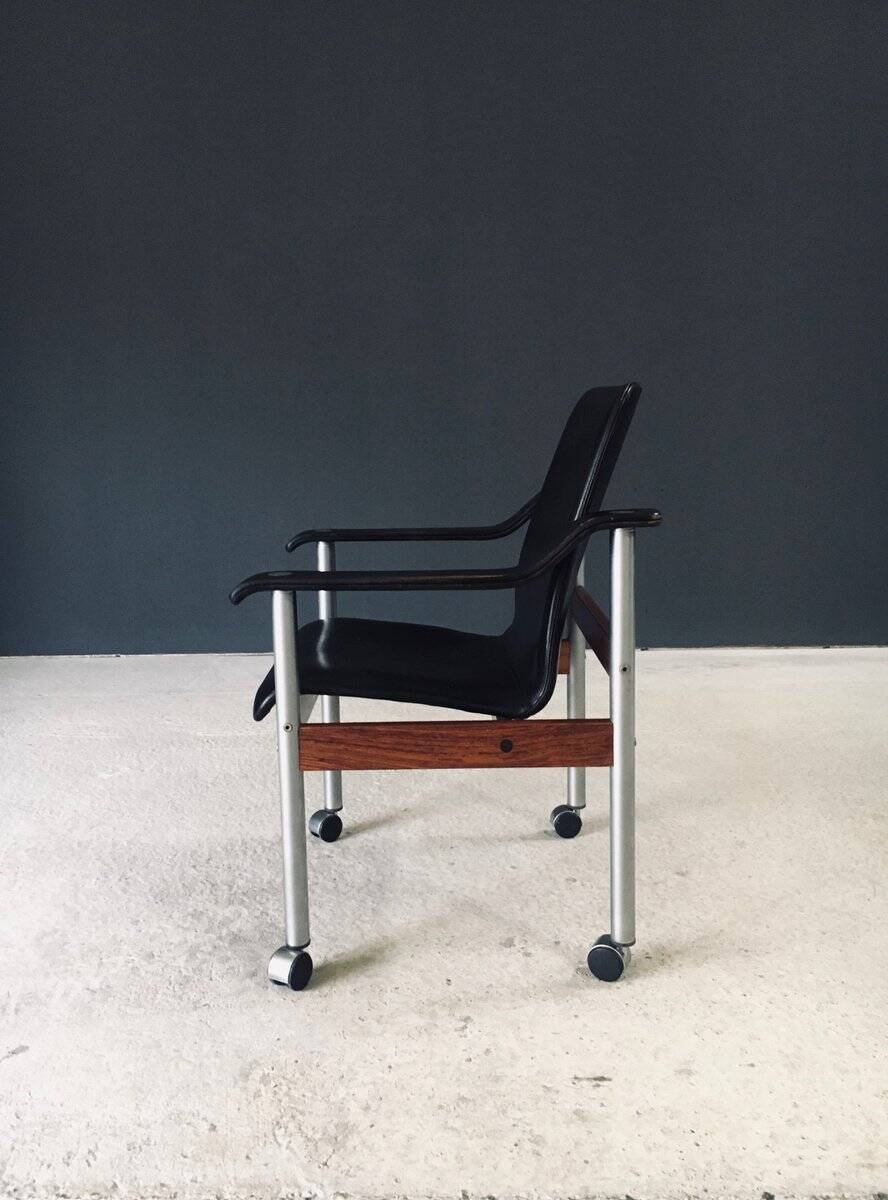 Mid-Century Modern Scandinavian Office Chair from Dyrlund, Denmark, 1960s