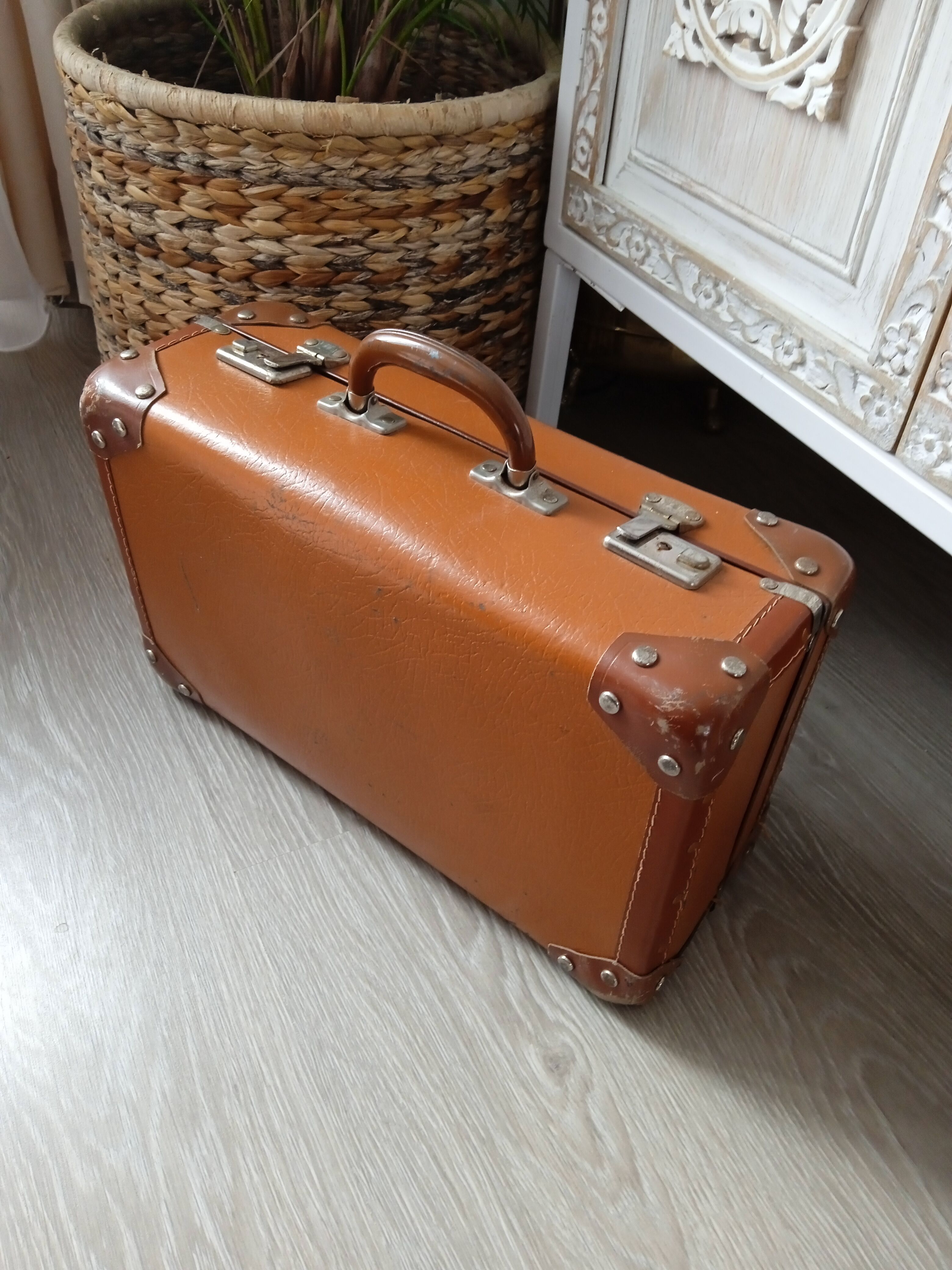 Vintage antique suitcase