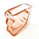 Art Deco vase, crystal, Moser, Czechoslovakia, 1930s