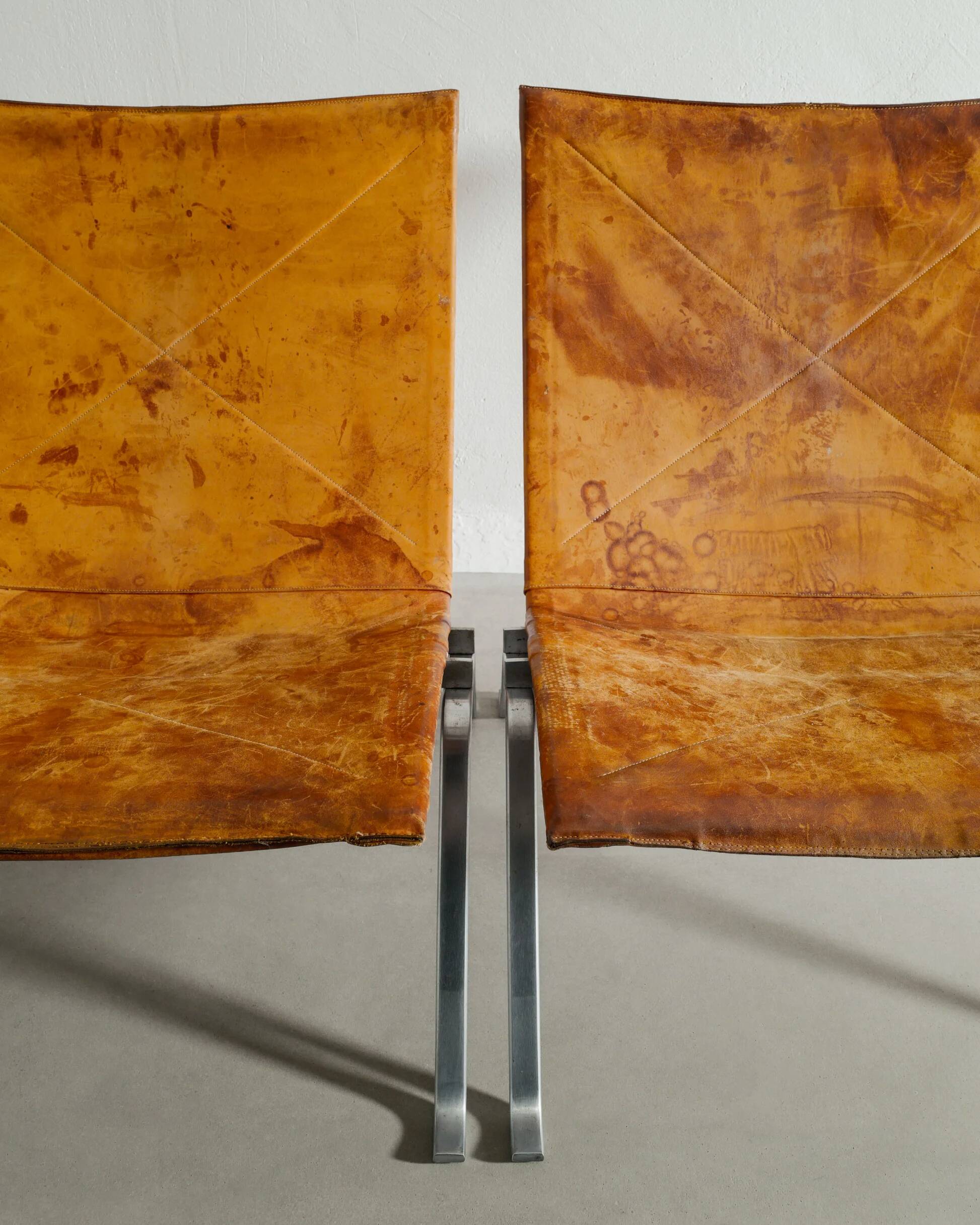 Pair of Vintage Danish "PK-22" Chairs by Poul Kjærholm for E. Kold, 1960s