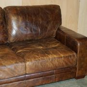 Halo Soho Heritage Leather Biker Sofa by Timothy Oulton