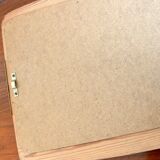 Vintage Scandinavian Mirror 1960s 34x78cm