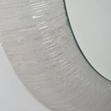 Mirror by Erco Leuchten with plastic edge and lighting, 1970s