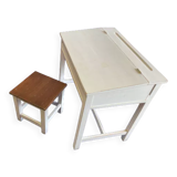 Bureau d’écolier country corner avec tabouret