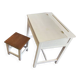 Country corner school desk with stool