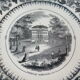 Decorative plate Château Margaux Medoc Bordeaux Vieillard