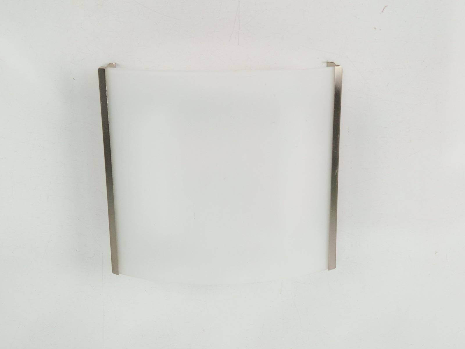 Tecla Wall Lamp in Opaline Glass from Panzeri, 1980s