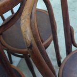 Set of four Jacob Kohn chairs.