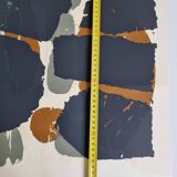 Lithographic poster after Roaul Ubac, 1966, signed, 60 x 60 cm