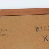 Miroir rectangulaire en teck par Aksel Kjersgaard, Danemark années 1970