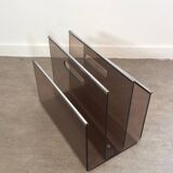Acrylic and metal magazine rack