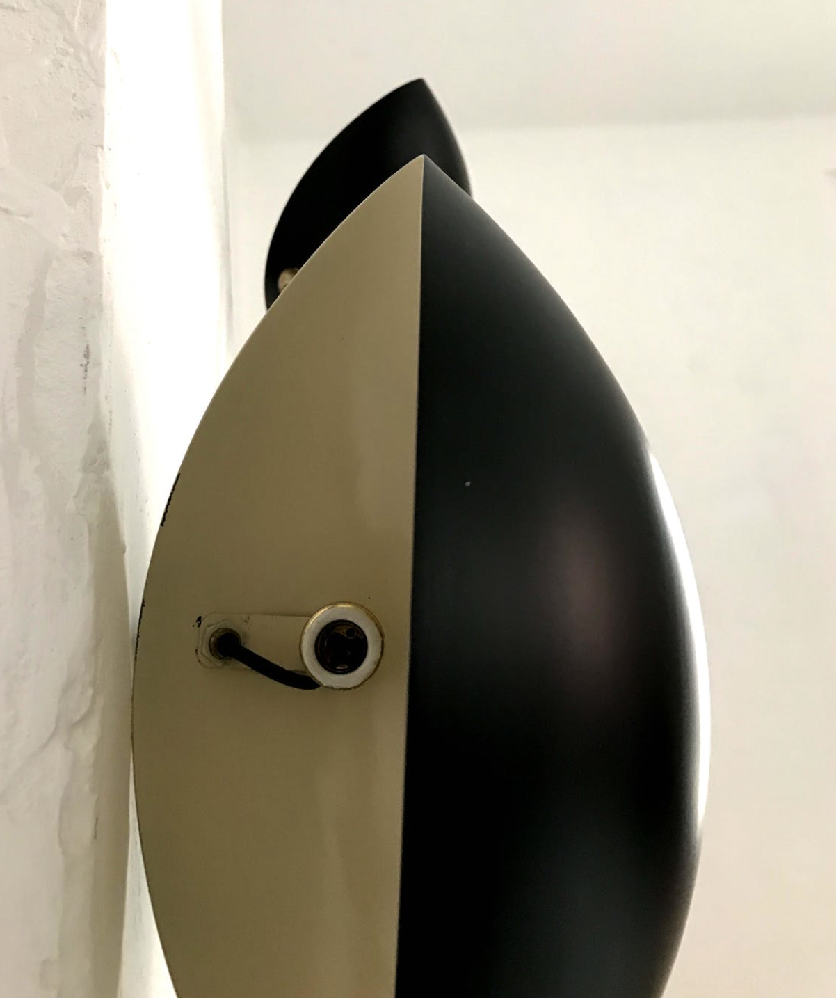 Sculptural wall sconce 3 black arms