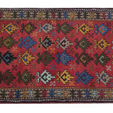 Vintage Wool Persian Area Rug Handmade Carpet- 105x176cm