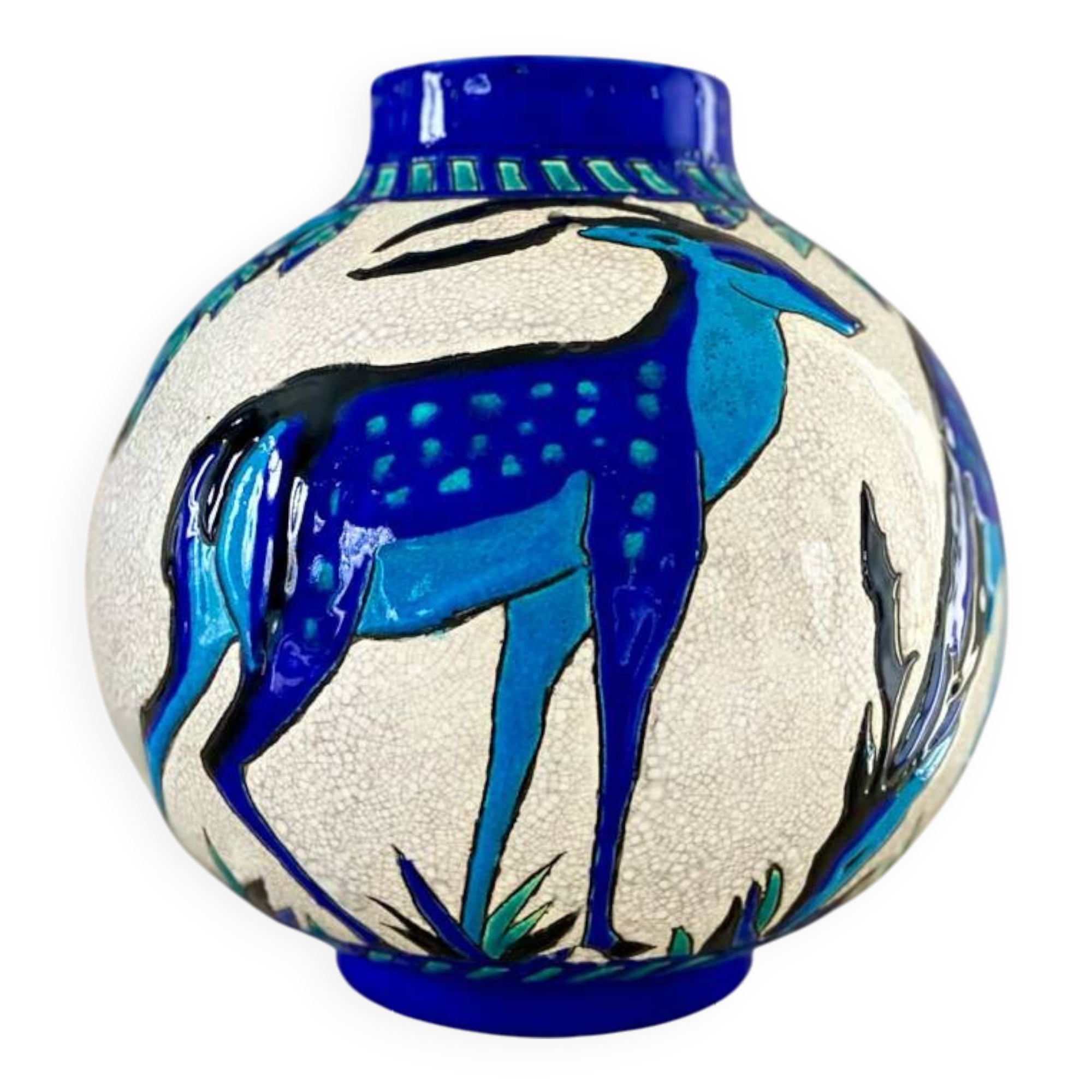 Charles Catteau earthenware vase for Keramis - 1920/1930.