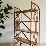 Vintage rattan shelf
