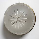 Plafonnier en cristal sablé ciselé style Napoléon III