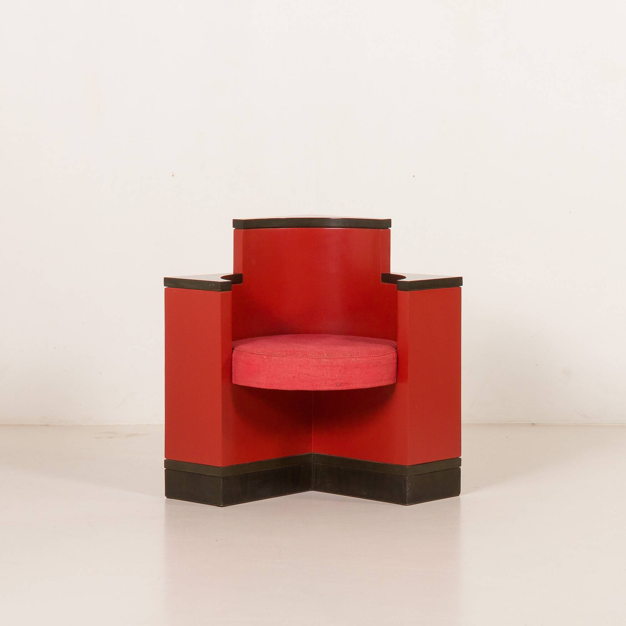 Ico Parisi corner armchair from the Serie 540 by Fratelli Longhi, Italy 1960s