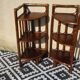 Pair of rattan bedside tables