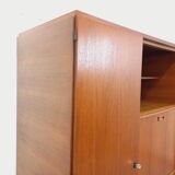 Armoire secrétaire meuble de rangement vintage style scandinave en teck