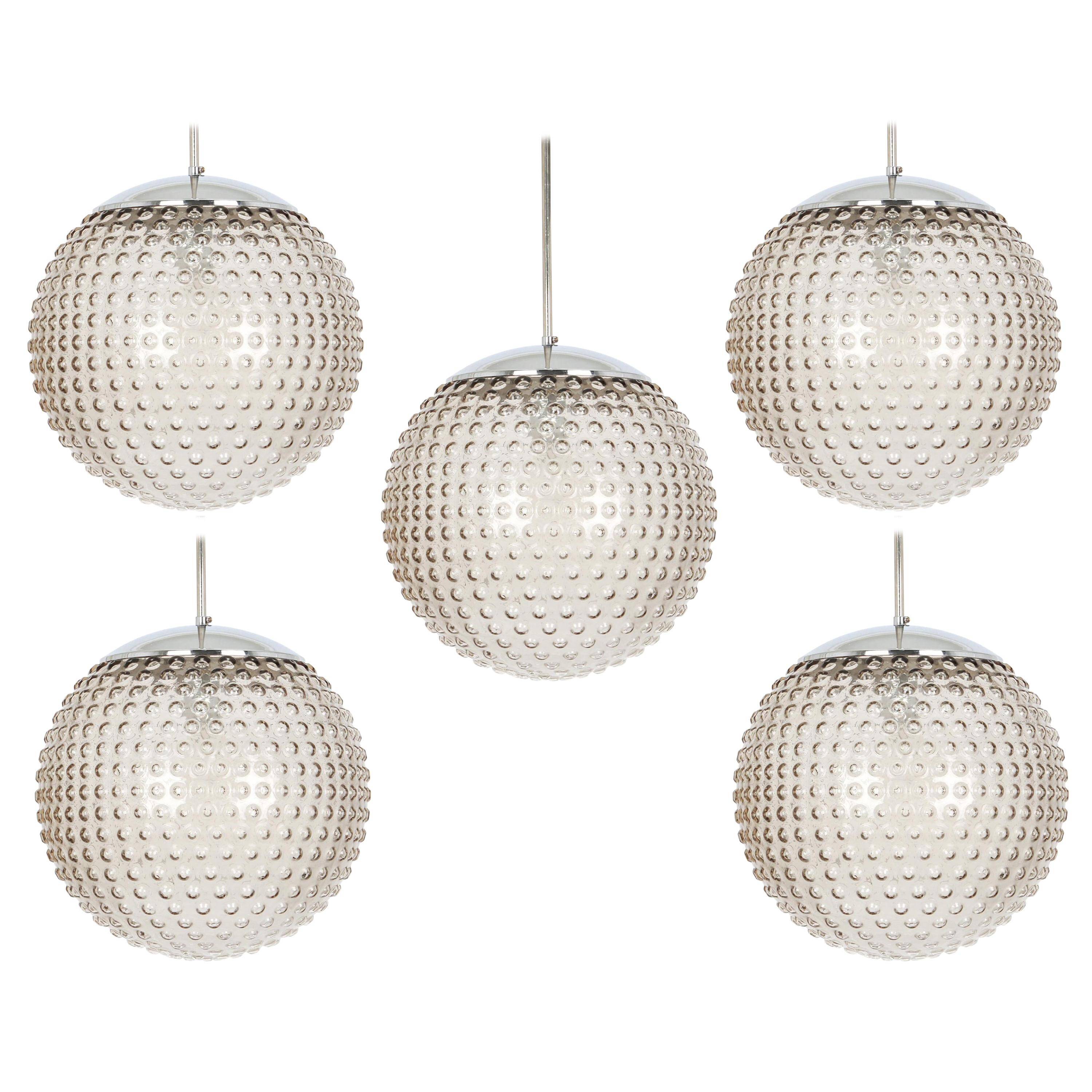 glass pendant lamp designed by Rolf Krüger for Staff, Germany 1970s.