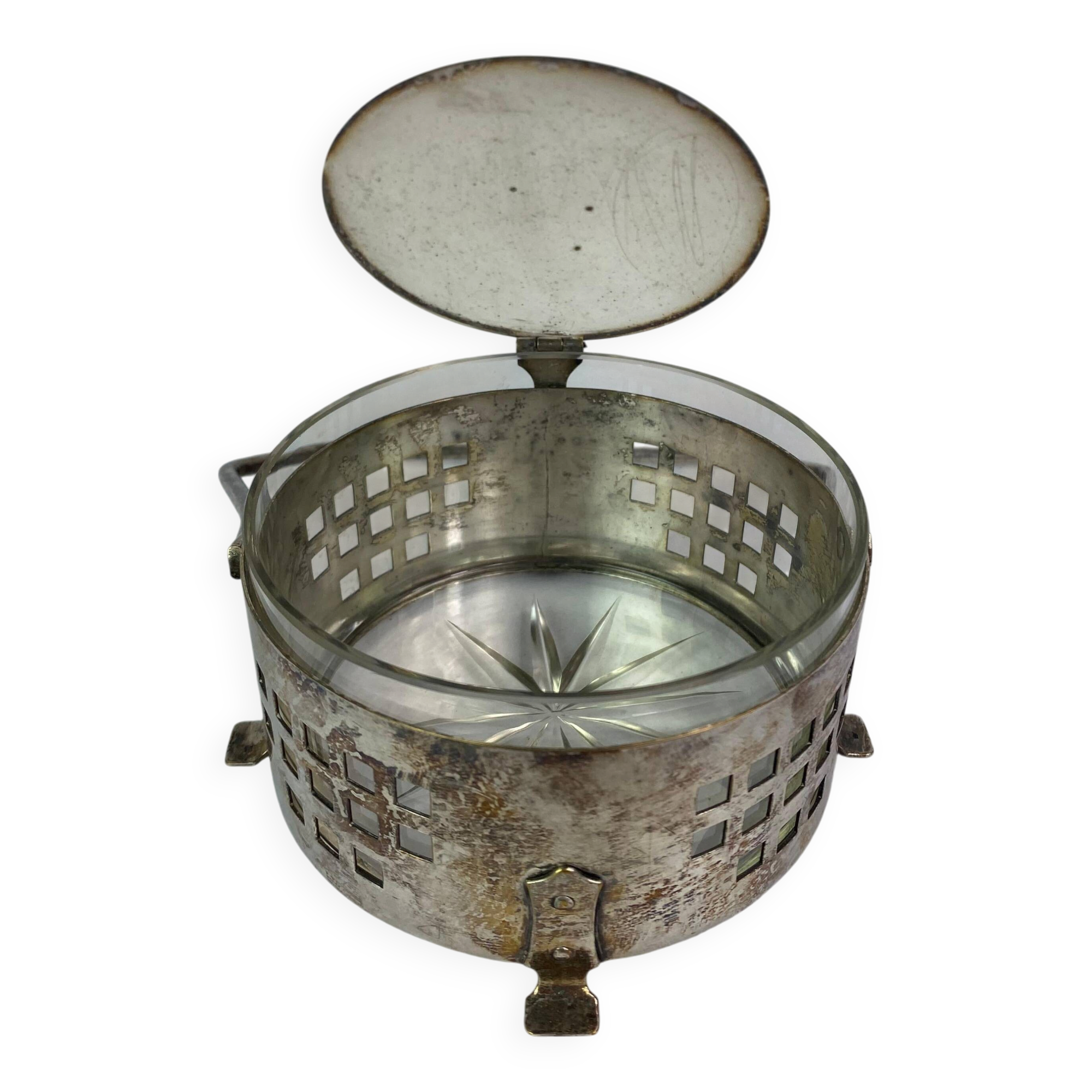 Boîte à sucre Jugendstil par Hans Ofnar ou Josef Hoffmann