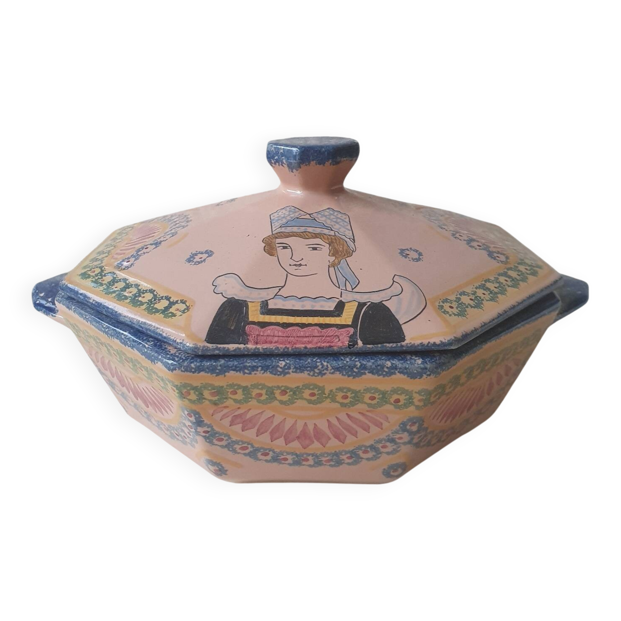 Henriot Quimper Soup Tureen