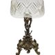 Rococo bronze bowl on stand, France, 1890s