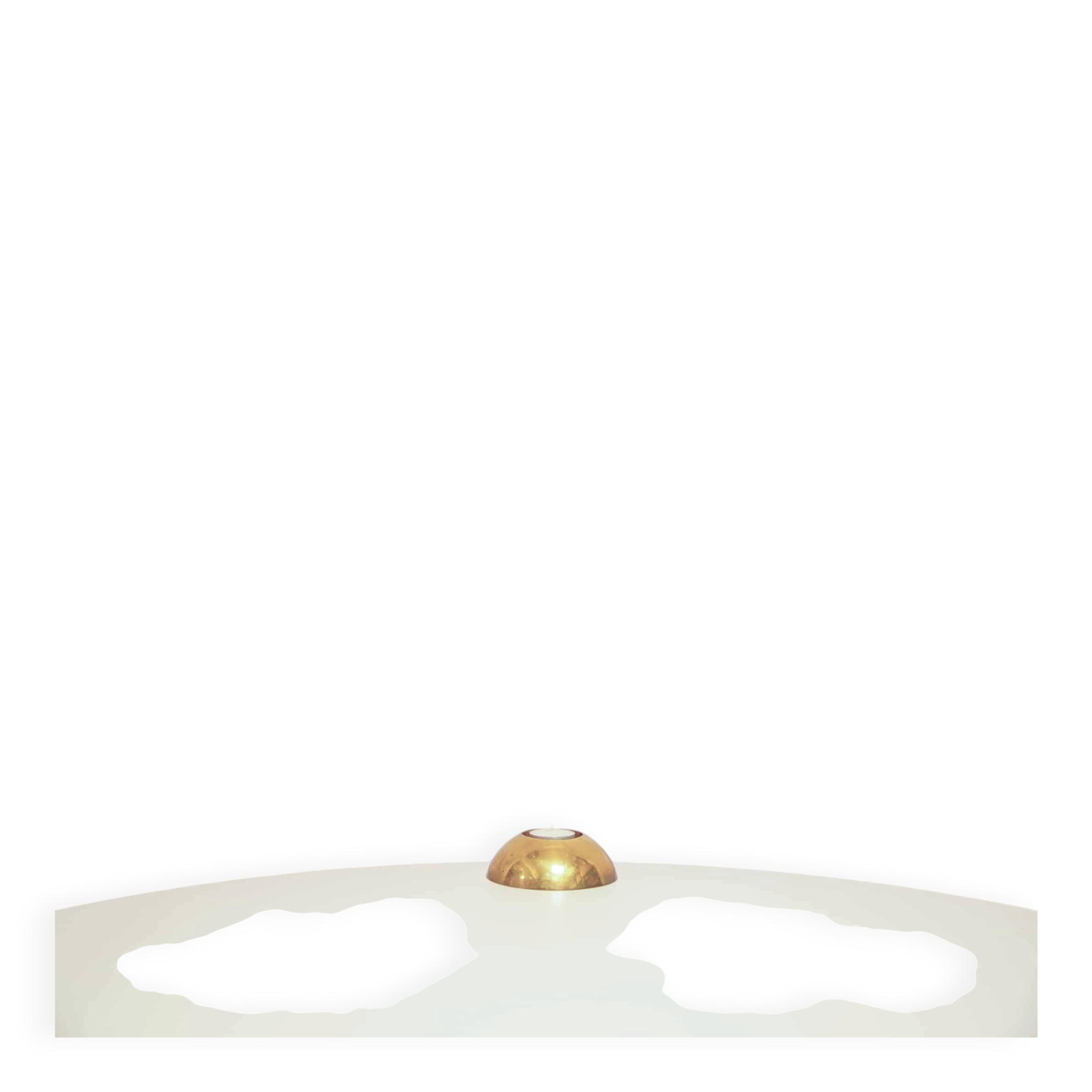 Support de bougie chauffe-plat en bronze