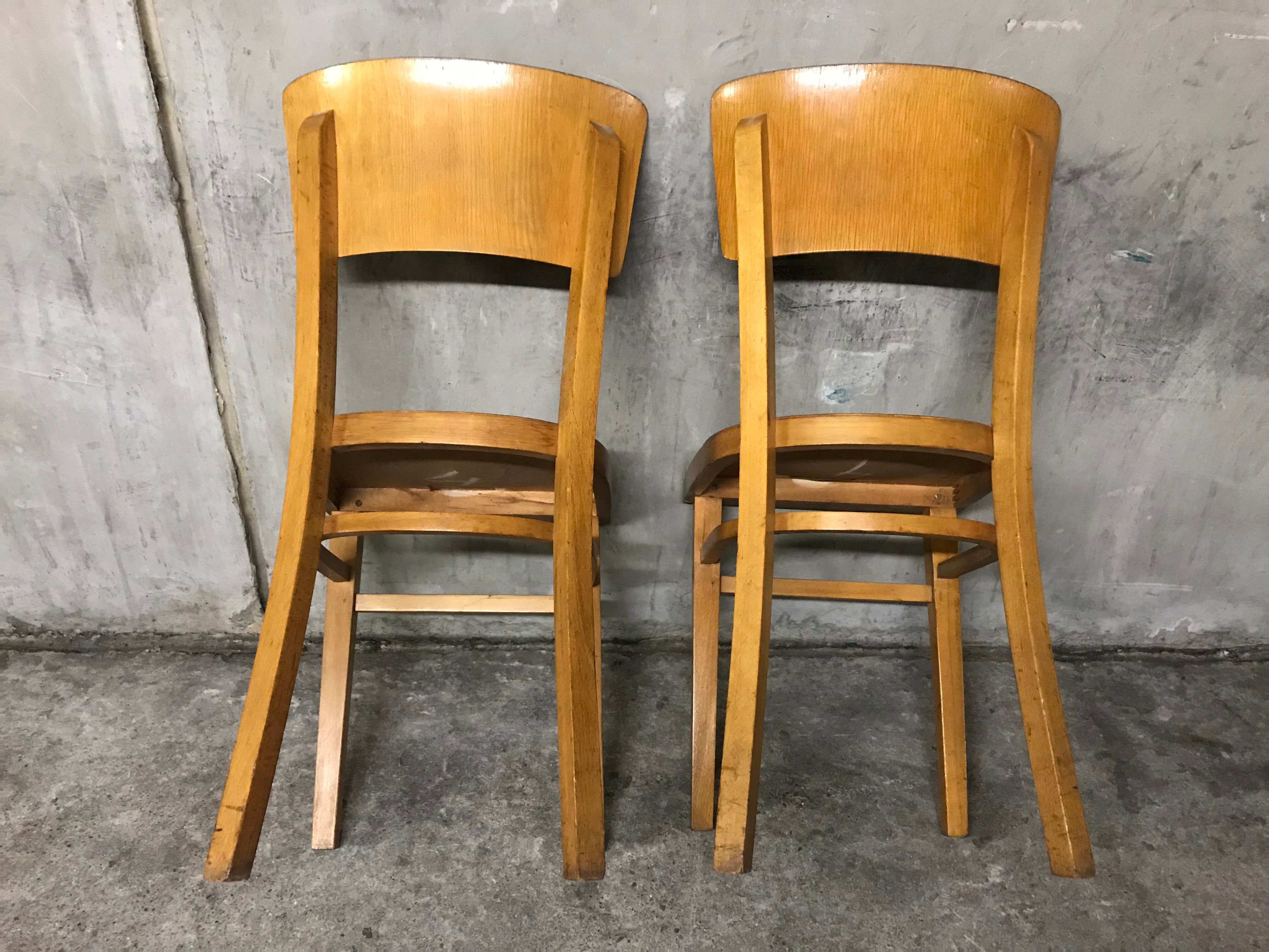 Pair of Thonet bistro chairs