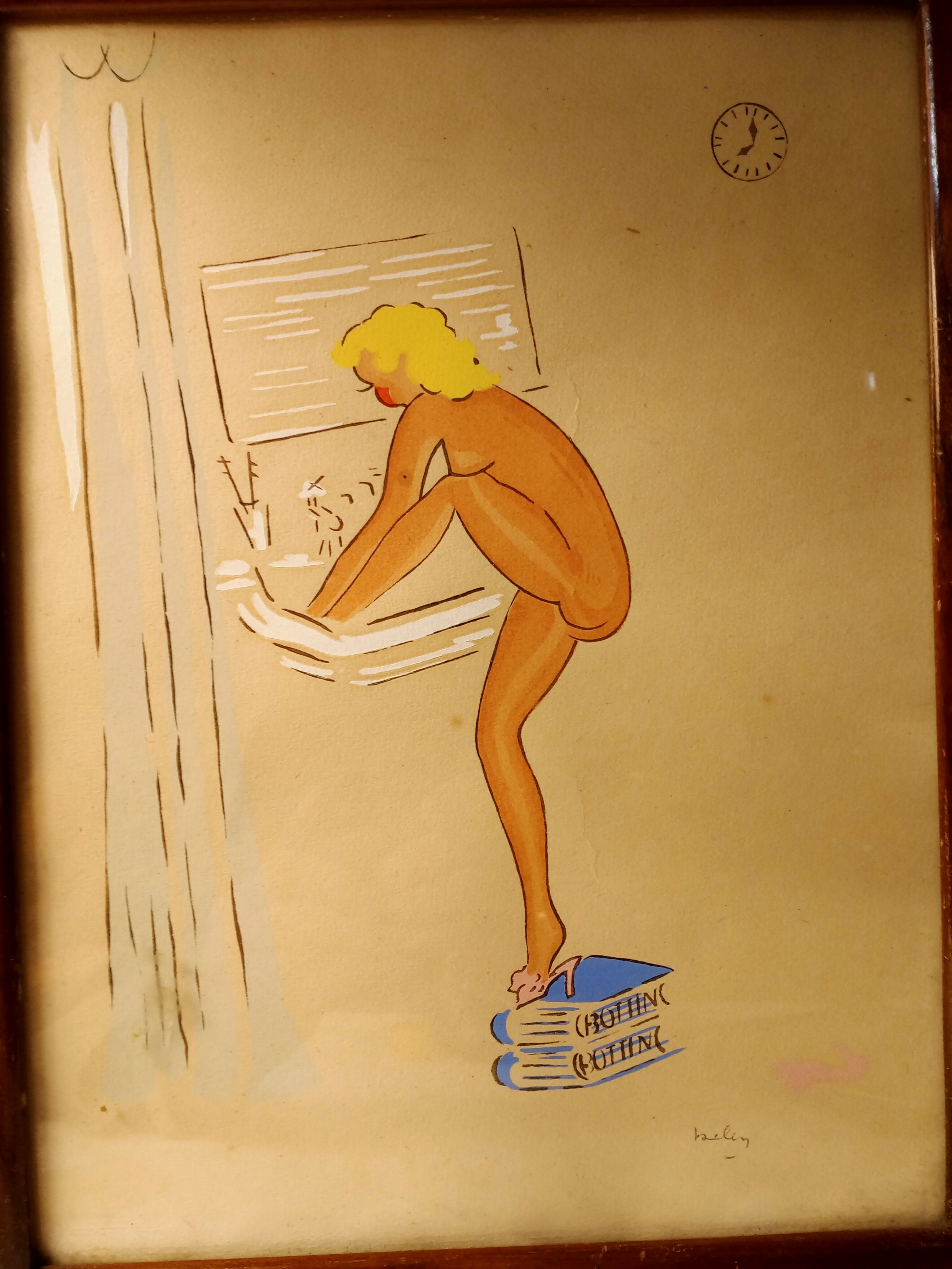 Vintage framed piece