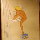 Vintage framed piece