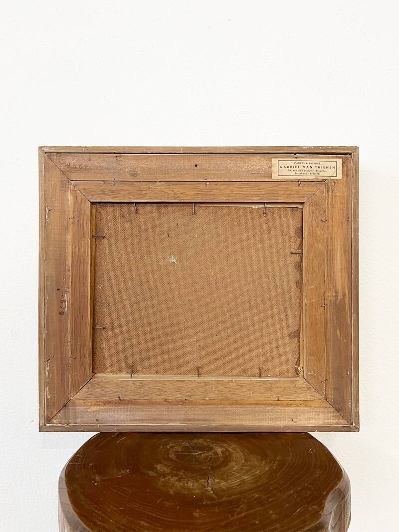 Painting “Countryside Landscape”, oil on hardboard, signed.