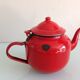 Enamelled red teapot 50/60