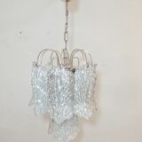 Ceiling lamp with Murano glass sheets