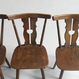 4 chaises bistrot vintage 1960's