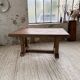 Table de repas chêne 1940 Dudouyt 240cm