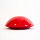 White and red glass vase by Walter Gropius for Rosenthal, 1969