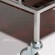 Italian ice cream / bar cart in chrome and faux tortoise
