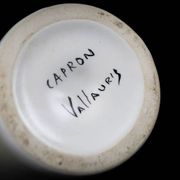 Bouteille à liqueur "cognac" faïence émaillée de Roger Capron Vallauris