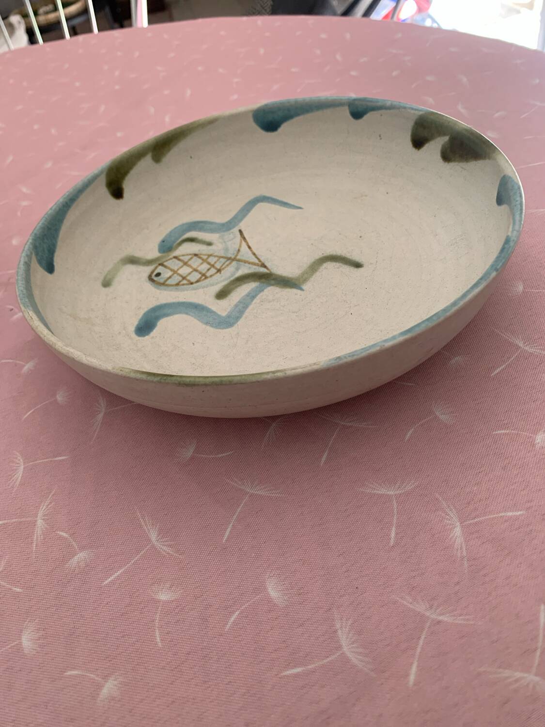 Plate Vallauris signed