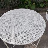Old wrought iron garden furniture