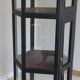 Antique black hexagonal display cabinet – 180 cm