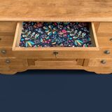 9-drawer art deco sideboard in solid raw oak
